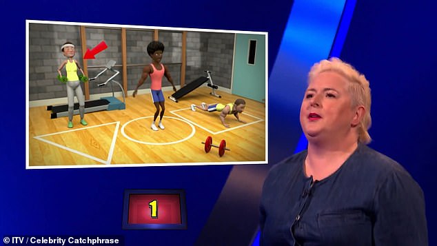 But with time ticking and pressure mounting, the actress came unstuck at the final Super Catchphrase puzzle - but can you crack the clue that tripped her up?