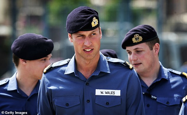 Prince William in June 2008 just before his deployment to the Caribbean. The royal was one of six navy personnel who intercepted a vessel attempting to smuggle 900kg of cocaine