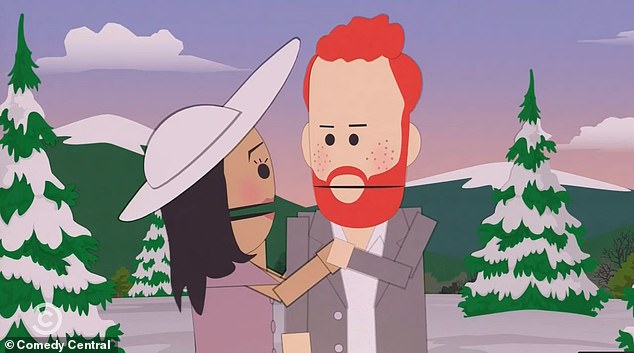The episode is filled with swipes at the Sussexes, with main character Stan branding their cartoon equivalents the 'dumb prince and his stupid wife'