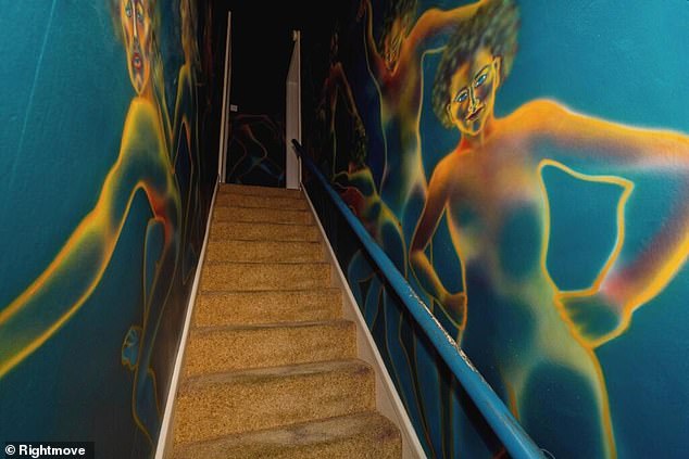 As visitors reach the stairwell of the property in Richmond Road, Shirley, Southampton, they are sure to be immediately struck by a vibrant mural of ethereal female figures