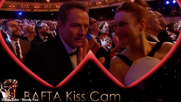 Julianne Moore and Bryan Cranston took things up a notch at the 2016 BAFTAs by sharing a very steamy 'snog'