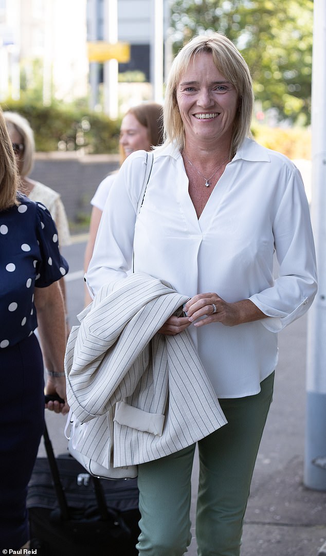 Ms Sandie Peggie pictured) was described as 'a woman in her 50s, far smaller' and her defense called the characterisation of her as threatening as 'completely implausible'