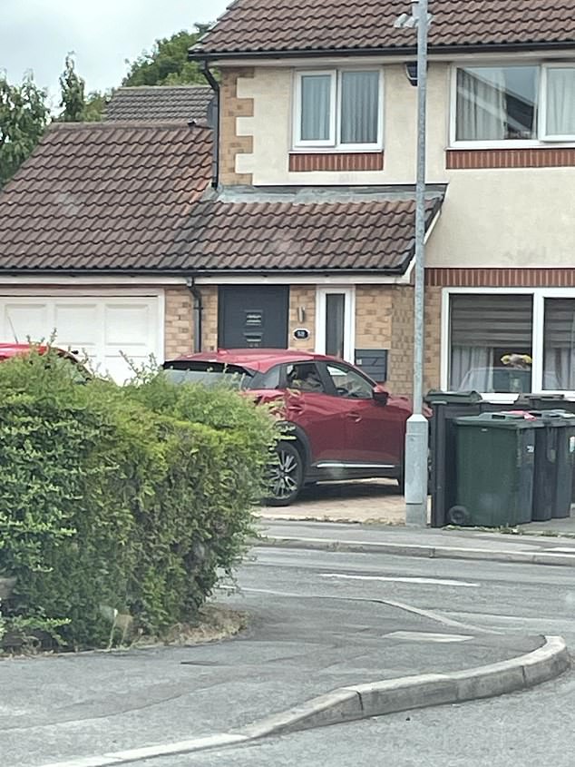 Pictured: Fletcher's semi-detached house in the village of Brinsworth, Rotherham. A flower vase can be spotted in the window. The 55-year-old now has to pay up £108,000 for her crimes or risks facing another 12-month jail sentence