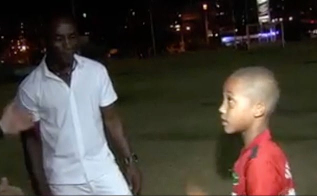 He told a television programme that when his dad was in prison, all he wanted to do was play football with him