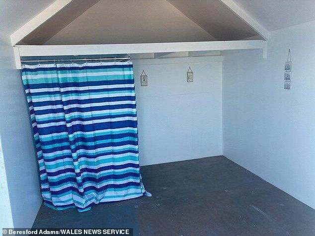 With no running water, gas or electricity, the hut has no furniture inside and is surrounded by sand, with sturdy sleepers to the rear preventing it from being swallowed up entirely. There are also no sleepovers permitted at the small hut
