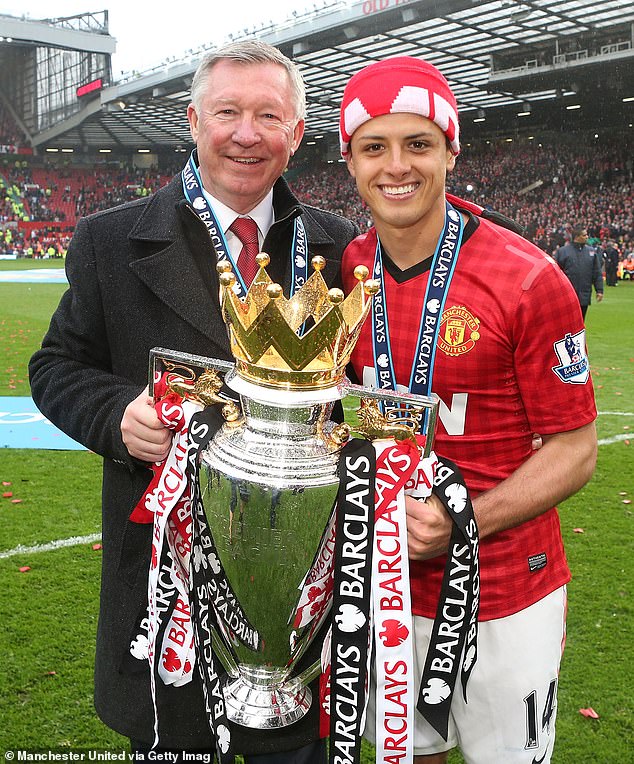 Chicharito was signed by Alex Ferguson in 2010 before joining Bayer Leverkusen in 2015