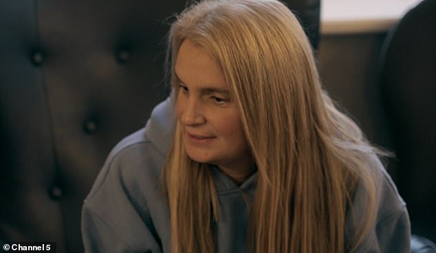 The camera then pans back at Sue (pictured) and she tells viewers: 'A lot of people say "Oh I couldn't cope with that many...'