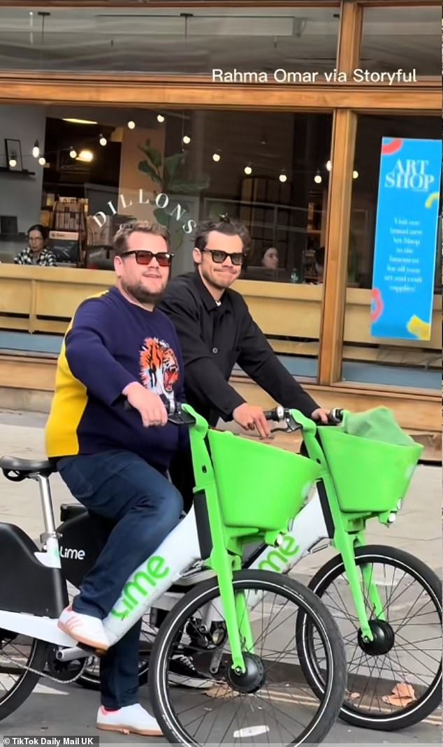 Last year, the One Direction star, 31, cut a casual figure as he enjoyed a bike ride through London's Primrose Hill on an electric rental bike with pal James Corden