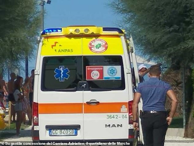 An employee at Le Mimose was also injured, reportedly by a piece of debris that struck her when Baumgartner crashed into the wooden hut by the pool. She was taken to hospital for treatment but Le Mimose later told MailOnline she was in good health