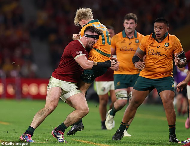 Tom Curry was a dominant presence who rose to the occasion at the Suncorp Stadium