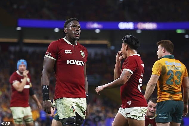 Maro Itoje didn't have his best game but was still a reliable lineout outlet for the Lions