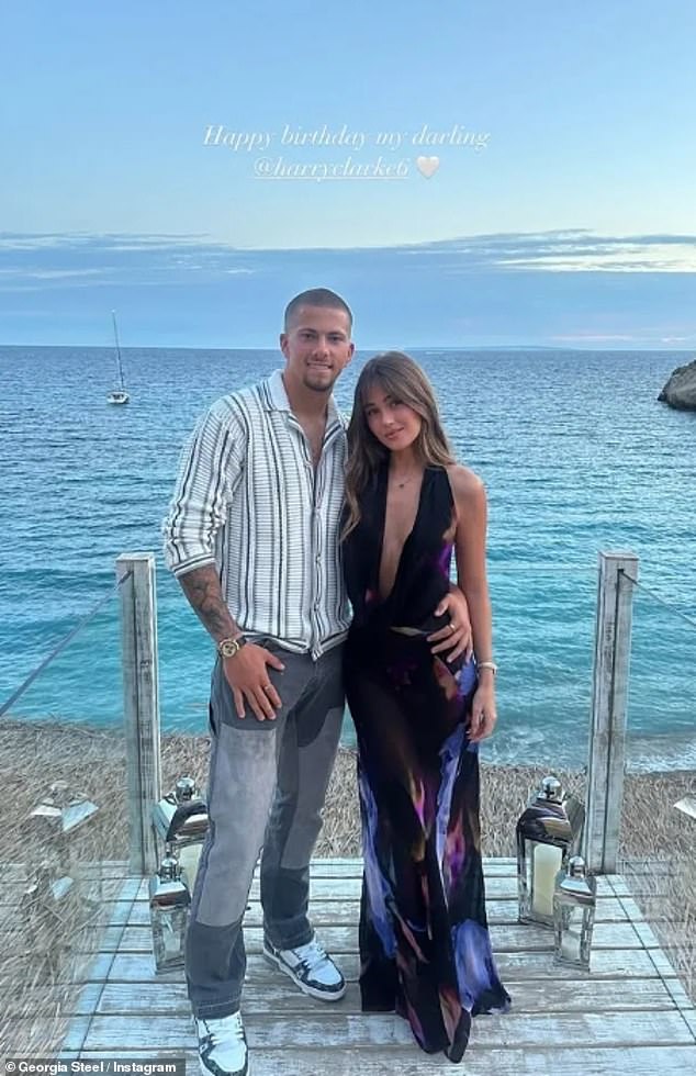 Georgia Steel is dating Ipswich and former Arsenal and Sheffield United defender Harry Clarke