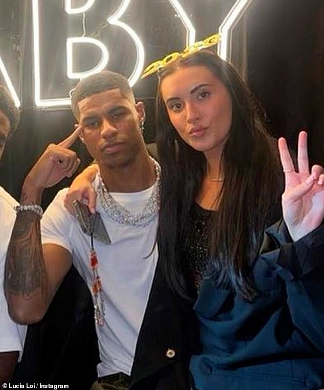Marcus Rashford split with childhood sweetheart Lucia Loi (pictured) afer ten years in 2023