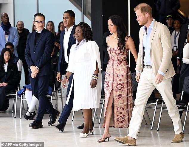 At the time plenty of photos were released showing the Sussexes holding hands on the trip