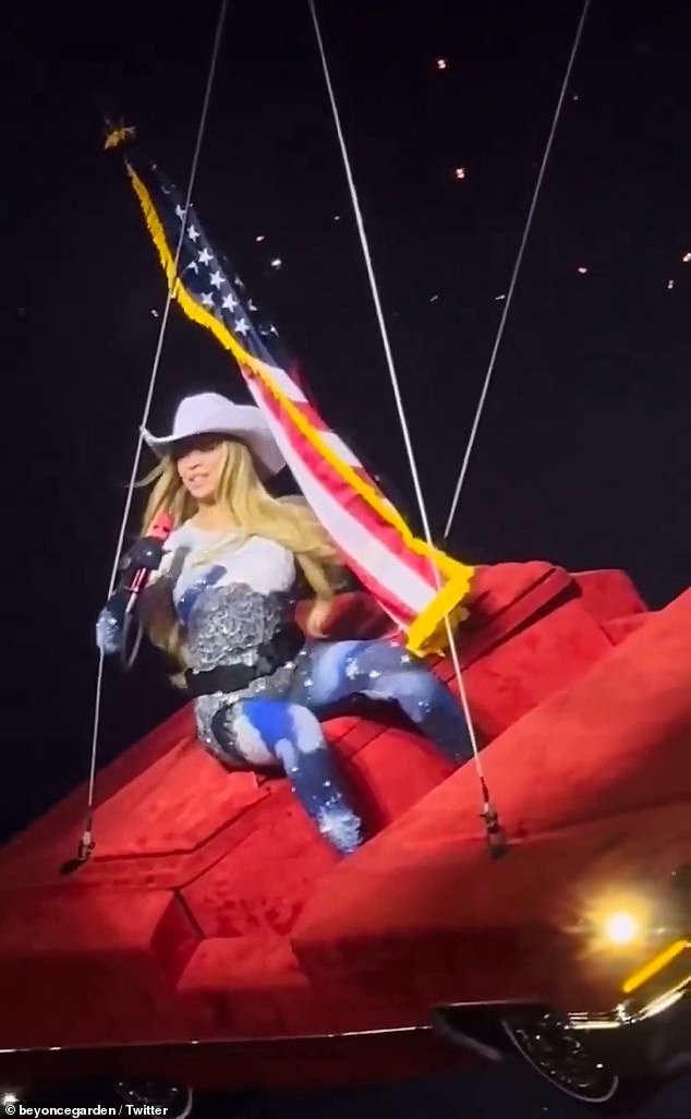 Last month, in a similar incident, Beyoncé was forced to abruptly stop her show after the flying car she was riding on seemingly began to tilt mid-air