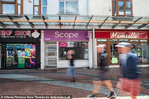 Even some of the charity shops are closing down and residents say the streets used to be full of busy shoppers but now the town is lucky to be busy more than three times a year
