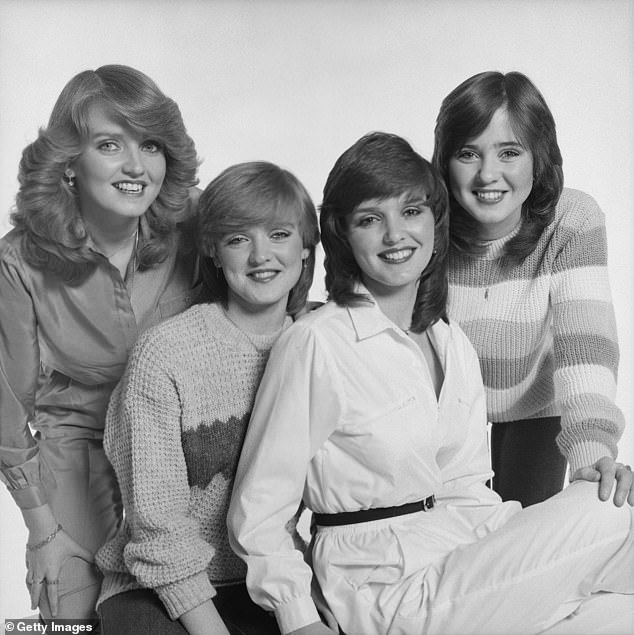 Brian's sisters have a history of cancer, with Coleen and Anne both receiving diagnoses (all pictured in 1980)