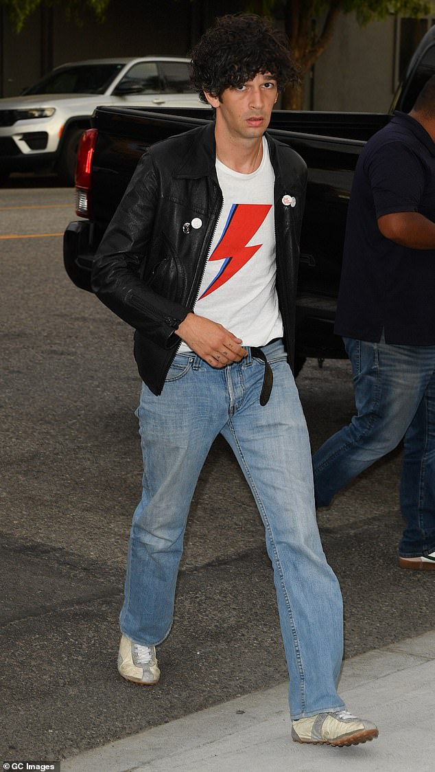 Matty Healy pictured in NYC on Friday