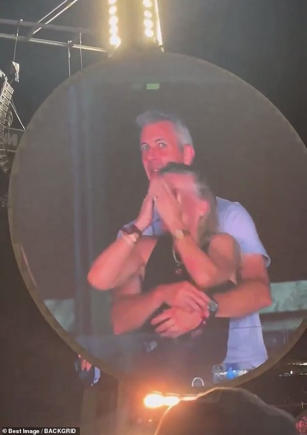 Chris Martin, Coldplay's frontman, cracked a joke that contributed to the stir of rumors over the couple's awkward reaction