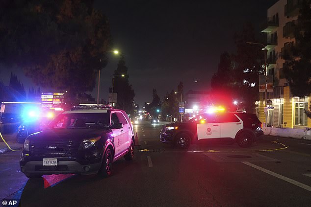 The driver was also shot after he accelerated into other revelers as they waited by a taco stand outside the club, and was taken to hospital in unknown condition