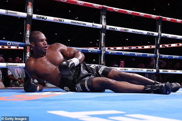 British star Dubois went down twice in the fifth round before the referee stopped the fight