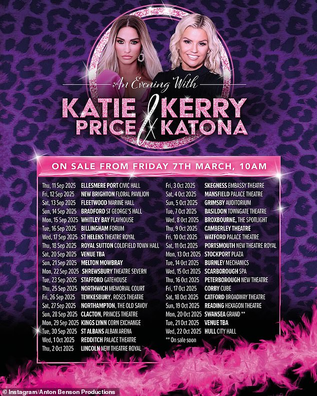 In May Katie was reportedly 'forced to pull out of her highly-anticipated tell-all tour' with Kerr y