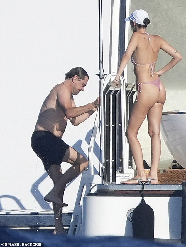 The actor displayed a leaner frame, a notable change from the fuller figure he had developed since his Titanic stardom