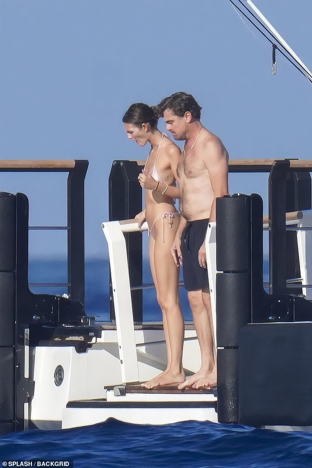 The model has accompanied him on a number of tropical vacations, with pictures variously showing the couple frolicking on a yacht off the coast of Sardinia, playing pickleball in the sands of the Caribbean or splashing about in the waters of St. Barts