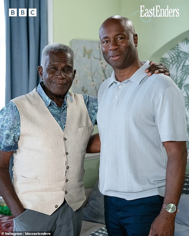 The character ¿ son of Patrick Trueman (played by Rudolph Walker pictured left) ¿ will be back on screens in scenes to air in the summer