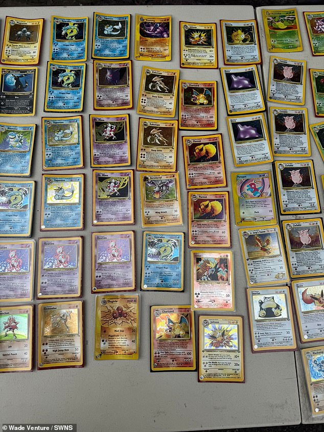 Pokemon cards (pictured, file photo), which depict cartoon monsters that are used by their 'trainers' to battle each other, exploded in popularity in the 1990s and continue to attract new generations of fans