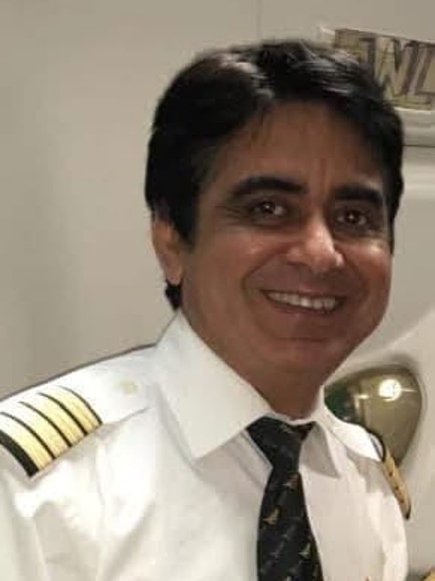 Investigations into the Air India plane crash are looking into the captain Sumeet Sabharwal, 56, (pictured) who remained calm as the first officer Clive Kunder, 32, panicked about the fuel supply to the engines being cut off