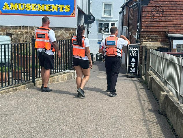 In response to the disruption and violence, council security now prowl the promenade