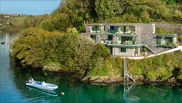 The stunning £4.5million modern waterfront property in Cornwall won by June Smith, from Essex, with a £25 ticket in a 2023 draw