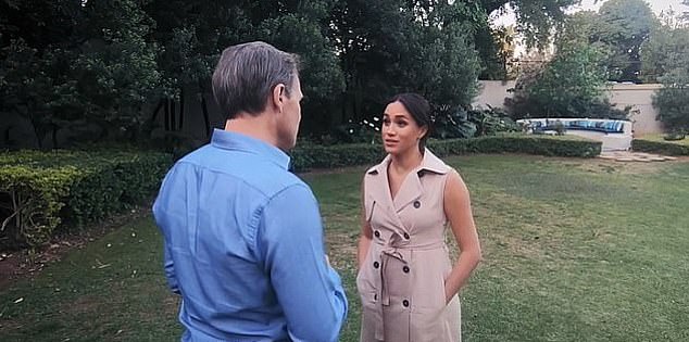 In 2019, during an interview with ITV journalist Tom Bradby (left), Meghan was remarkably candid about how she was struggling to cope with the media scrutiny on top of being a new mother and a newlywed