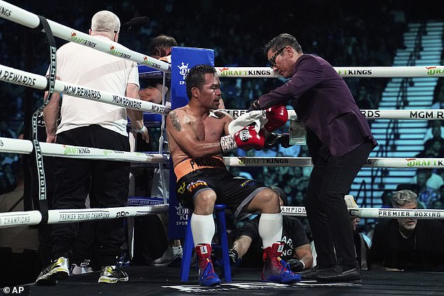 Pacquiao went the distance against Barrios despite not fighting before in almost four years
