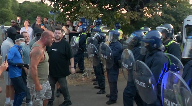 In the aftermath of Thursday's protest incident the injured man spoke to camera where he relayed his account of events and explained the teeth were now in his 'pocket'