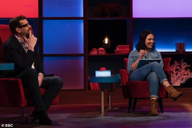 But the presenter and author admits he was already interested in Oliver through their previous interactions on social media (pictured together on House Of Games in 2020)