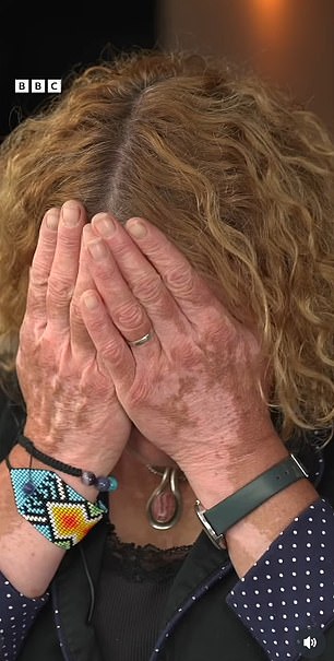 At one point during the interview, Debbie Adams broke down as she recounted how her father realised he couldn't pay his employees when he realised the money had gone