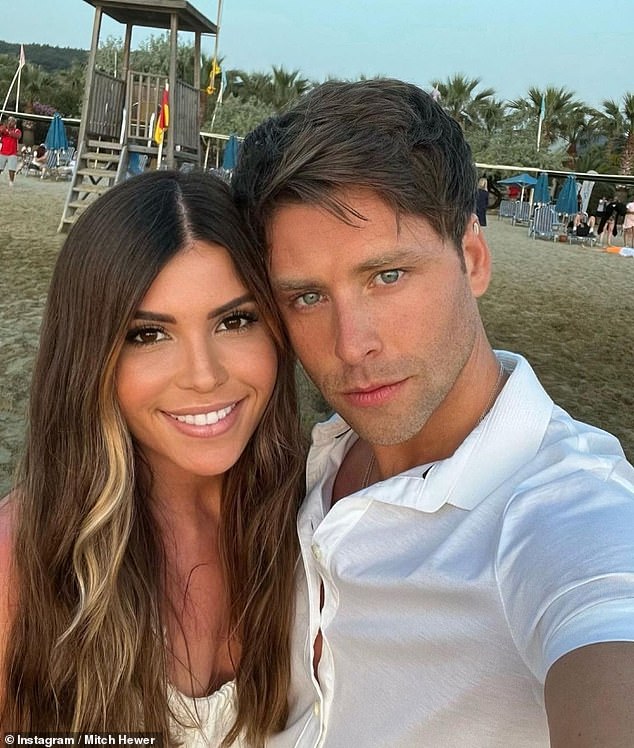 Mitchell is now in a relationship with his partner, Tash, (pictured) with whom he welcomed a daughter, Aria Isabella, at the end of 2021