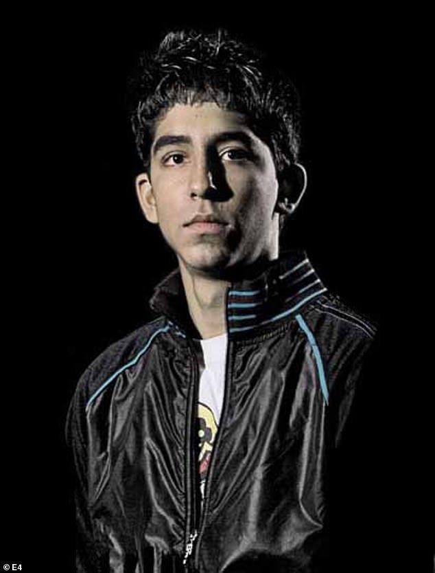 Dev Patel (pictured) has never done a day of acting when he arrived on set to film Skins in 2006 - having first applied for the role of Anwar after being encourage by his mother who had seen the listing in a newspaper