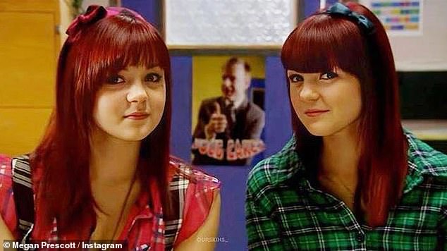 Kathryn played the more demure, shy twin Emily in Skins - after also getting her start on BBC's Doctors, alongside her sister