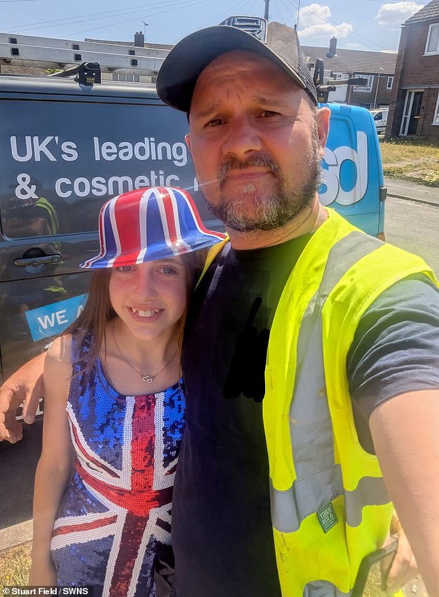 MailOnline can reveal the row over Courtney's outfit has exploded in Courtney's wider family with many furious her stepfather Stuart Field (above) whose decision it appears to have been to escalate the dress row into the national media