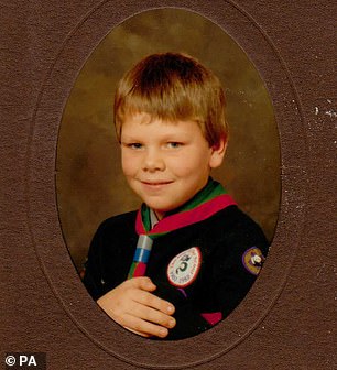 Tom pictured as a child, he grew up on a Gloucester council estate and says holidays were a rarity