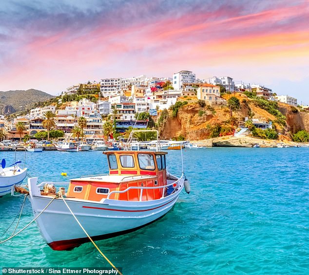 Family favourite: The top chef is a big fan of Greece and its food, saying simple dishes such as salads, grilled fish and potatoes are done really well (Pictured: Crete)