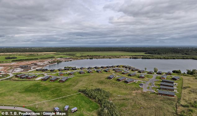 This is the area that police were today searching around the Delamere Lake Sailing & Holiday Park