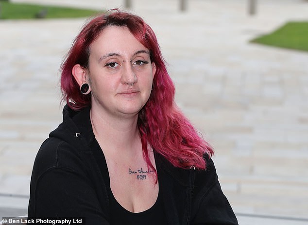Sophie Webster (pictured) said: 'My favourite coffee shop Dunkin' Donuts closed on Tuesday. There was no warning. it just shut so I don't know what that was about'