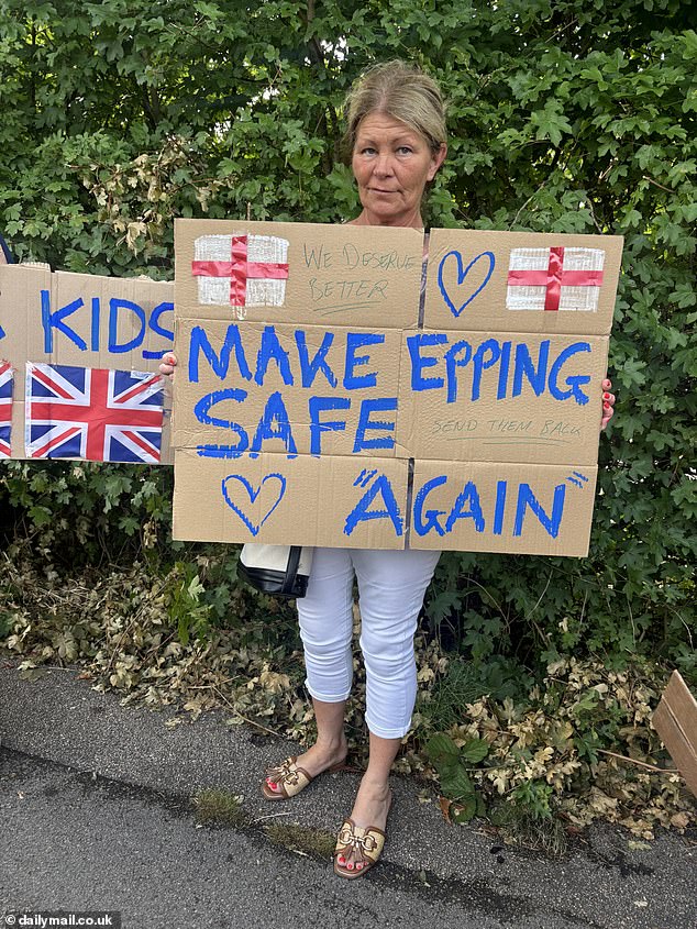 Another displayed a sign which called for Epping to be 'made great again'