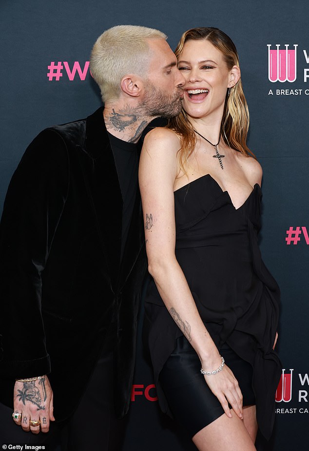 Behati and Adam said 'I do' during a romantic ceremony that took place in Cabo San Lucas, Mexico - with his close pal Jonah Hill officiating the nuptials; seen in 2023 in Beverly Hills