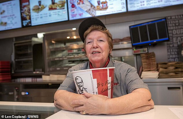 Pauline Richards (pictured in 2019) has sadly passed away from cancer aged 74 after 47 years of dedicated service at the branch of the fast food chain in Taunton, Somerset