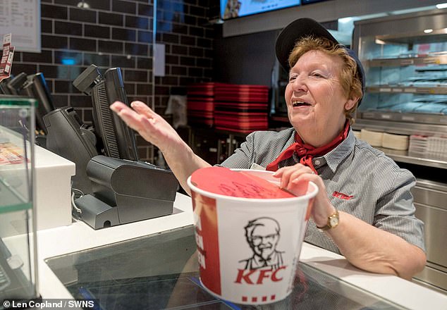 Ms Richards (pictured in 2019) was famous in the town and has been hailed as 'one of its most loved residents' for her kindness, hard work, smiley conversation and dry humour